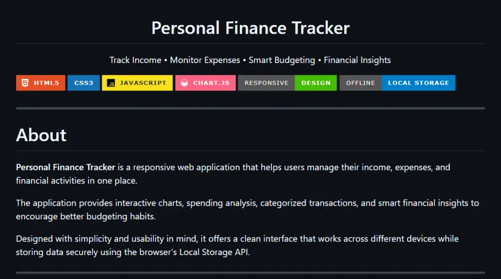 Finance Tracker